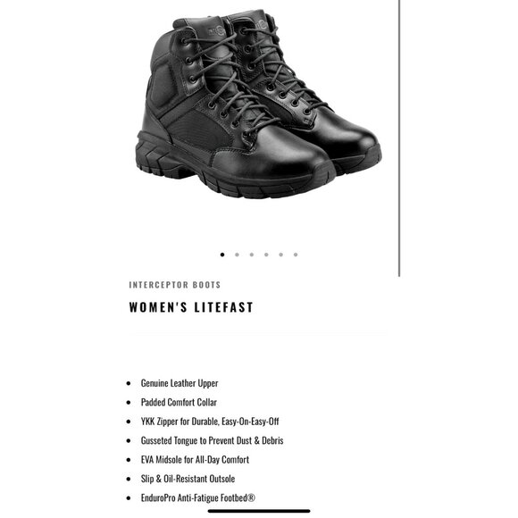 Interceptor Women's Sz8 Tactical Boots NIB - Picture 12 of 15